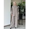 Almarwah Çıt Detaylı Uzun Tunik Pantolon Takım 202971Y