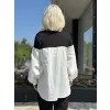 Almarwah Fitilli Kumaş Detaylı Yandan Yırtmaçlı Poplin Tunik 102273