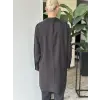 Kayra Boncuk İşlemeli Büyük Beden Rayon Tunik / Gömlek KA21015