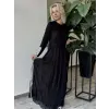 Almarwah Şifon ve Şerit Detaylı Elbise ALL5005