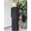 Almarwah Şifon ve Şerit Detaylı Elbise ALL5005