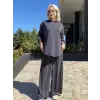 Almarwah Asimetrik Tunik Anvelop Pantolon Takım 203049