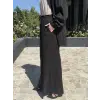 Almarwah Fermuarlı Modal Üçlü Kap Tunik Pantolon Takım 203076