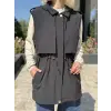 Ghisa Rüzgarlık Detaylı Kapüşonlu Yelek G3430