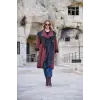 Misswhence Şal Yaka Kapüşonlu Tafta Kap 40402