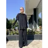 Qupra Panço Kombinli Modal Pike Kumaş Tunik Pantolon Takım WAF2276