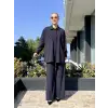 Qupra Nakış Detaylı Cepli Gömlek Pantolon Takım WAF22110