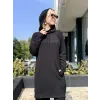 Kayra Kapüşonlu Cepli Modal Sweatshirt KA21047