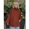 QooQ Store Kapüşonlu Cep Detaylı Yağmurluk 27FW629