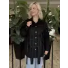 Ghisa Pencere Ve Saçak Detaylı Süet Gömlek G4482