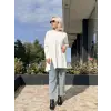 Almarwah Yandan Yırtmaçlı Viscon Tunik 102227