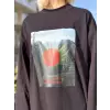 Almarwah Baskı Detaylı Sweat Tunik ALL1009