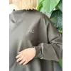Almarwah Kontrast Ribana Detaylı Sweat Tunik ALL1001