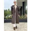 Beiaz Lora Pelerinli Trenchkot SK271002