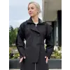 Beiaz Lora Pelerinli Trenchkot SK271002
