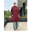 Beiaz Nora Büzgülü Trençkot SK271001