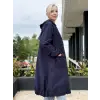 Beiaz Nora Büzgülü Trençkot SK271001