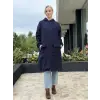 Beiaz Nora Büzgülü Trençkot SK271001