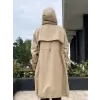 Beiaz Nora Büzgülü Trençkot SK271001