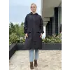 Beiaz Nora Büzgülü Trençkot SK271001