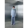 Qupra Seyyar Kürk Kapüşonlu Kap Pantolon Takım WAF22130