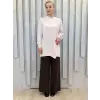 Tığ Triko Örgü Detaylı Rayon Tunik TNK21872Y