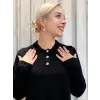 Tığ Triko Polo Yaka Rayon Elbise ELB21955