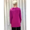 Tığ Triko Yandan Bağlama Detaylı Rayon Triko Tunik TNK22111