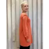 Tığ Triko Yandan Bağlama Detaylı Rayon Triko Tunik TNK22111