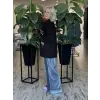 Almarwah Kadife Detaylı Sweat Pantolon Takım ALL3011