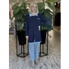 Tığ Triko İkili Ceket Görünümlü Rayon Triko Hırka HRK22121