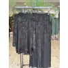 GhisaYakma Kumaş Detaylı Tunik Pantolon Takım G9491