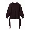 QooQ Store Yandan Bağlama Detaylı Triko Tunik 27FW234