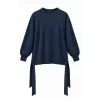 QooQ Store Yandan Bağlama Detaylı Triko Tunik 27FW234
