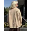 Kahma Yaka Bağlama Detaylı Kısa Trenchkot