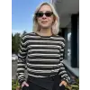 QooQ Store Çizgi Detaylı Triko Bluz 27FW233