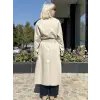 QooQ Kontrast Biye Detaylı Trench 27FW614