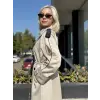 QooQ Kontrast Biye Detaylı Trench 27FW614