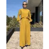 Almarwah Sırt Düğme Detaylı Tunik Pantolon Takım 203038
