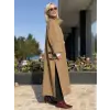 Kahma Düğme Ve Kemer Detaylı Trenchkot