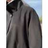 Kahma Düğme Ve Kemer Detaylı Trenchkot