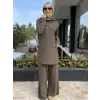 Kahma Dikiş Detaylı Örme Tunik Pantolon Takım