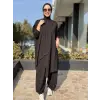 Almarwah Asimetrik Maxi Tunik Şalvar Pantolon Takım 203048