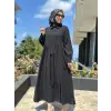 Almarwah Asimetrik Dikiş Detaylı Elbise 303892