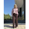 Almarwah Asimetrik Kısa Poplin Gömlek 101027