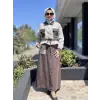 Almarwah Brokar Ceket Tencel Etek Takım 202740