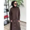 Almarwah Düğme Detaylı Bluz Etek Takım 202689