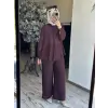 Almarwah Hakim Yaka Tencel Gömlek Pantolon Takım 203042