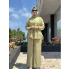 Almarwah Hakim Yaka Tencel Gömlek Pantolon Takım 203042