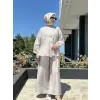 Almarwah Kolları Büzgülü Düğmeli Tencel Ceket 405024